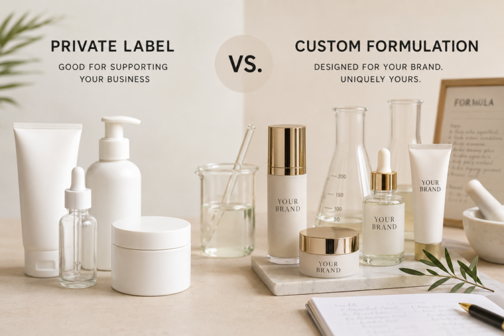 Custom formulation lab testing cosmetic product sample at AMR Labs
