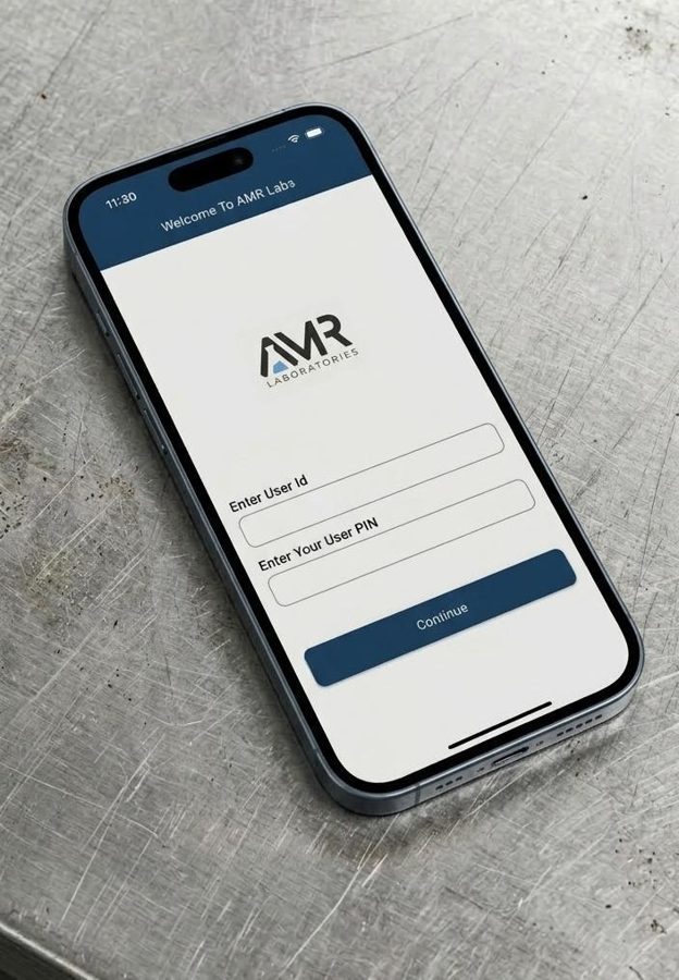 AMR Labs custom technology platform on phone